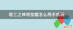 塔三之神将觉醒怎么用手机玩