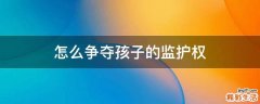 怎么争夺孩子的监护权