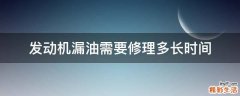 发动机漏油需要修理多长时间