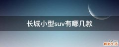 长城小型suv有哪几款