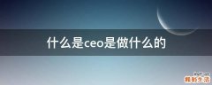 什么是ceo是做什么的