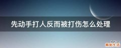 先动手打人反而被打伤怎么处理