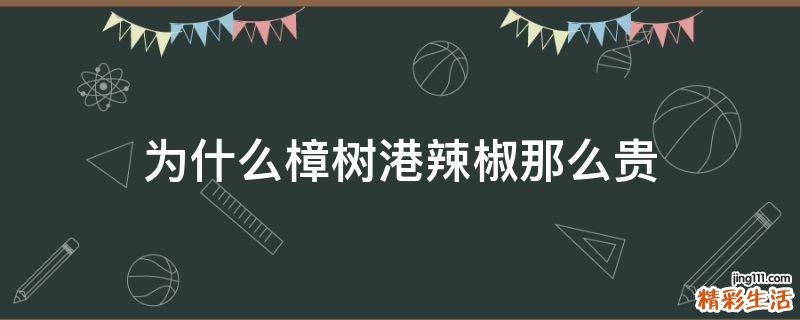 为什么樟树港辣椒那么贵