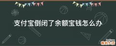 支付宝倒闭了余额宝钱怎么办