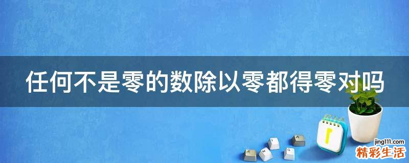 任何不是零的数除以零都得零对吗