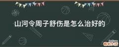 山河令周子舒伤是怎么治好的