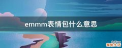 emmm表情包什么意思