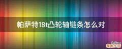 帕萨特1.8t凸轮轴链条怎么对