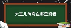 大玉儿传奇在哪里观看