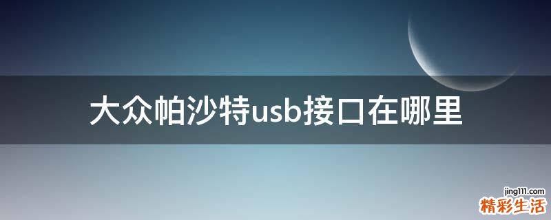 大众帕沙特usb接口在哪里