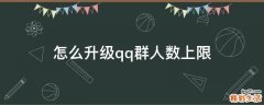 怎么升级qq群人数上限