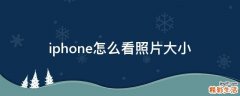 iphone怎么看照片大小