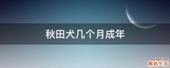 秋田犬几个月成年