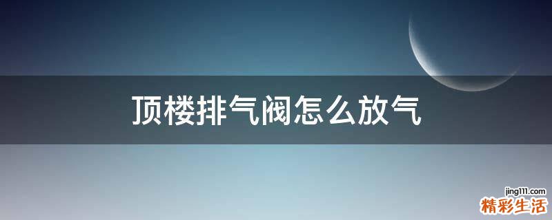 顶楼排气阀怎么放气