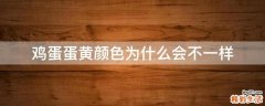 鸡蛋蛋黄颜色为什么会不一样