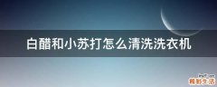 白醋和小苏打怎么清洗洗衣机