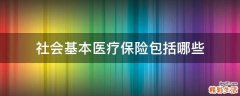 社会基本医疗保险包括哪些