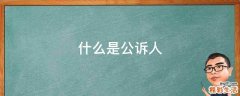 什么是公诉人
