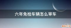 六年免检车辆怎么审车