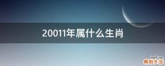 20011年属什么生肖