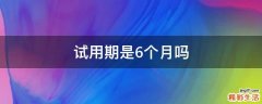 试用期是6个月吗