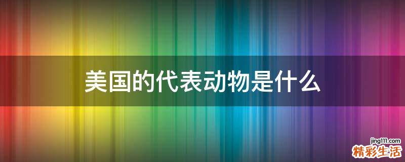 美国的代表动物是什么