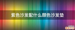 紫色沙发配什么颜色沙发垫