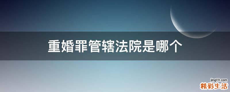 重婚罪管辖法院是哪个