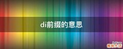 di前缀的意思