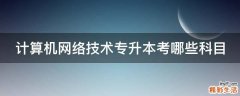 计算机网络技术专升本考哪些科目