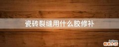 瓷砖裂缝用什么胶修补