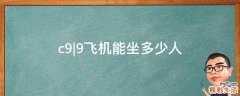 c9|9飞机能坐多少人