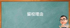留校理由