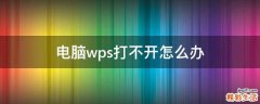 电脑wps打不开怎么办