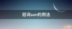 冠词aan的用法