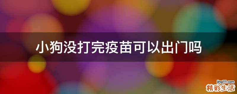 小狗没打完疫苗可以出门吗