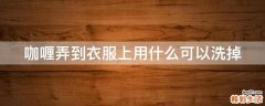 咖喱弄到衣服上用什么可以洗掉