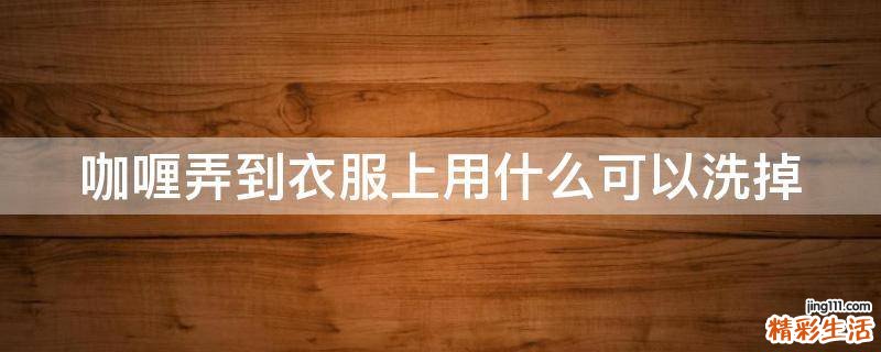 咖喱弄到衣服上用什么可以洗掉