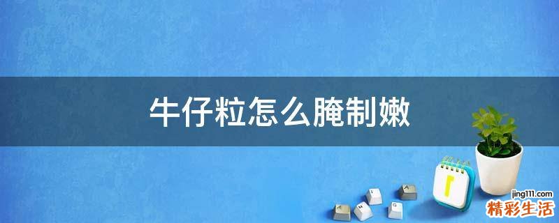 牛仔粒怎么腌制嫩