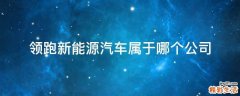 领跑新能源汽车属于哪个公司