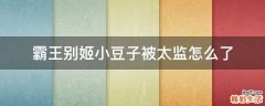 霸王别姬小豆子被太监怎么了