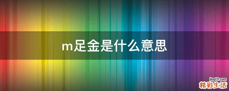 m足金是什么意思
