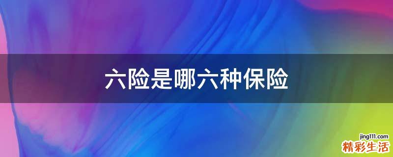 六险是哪六种保险