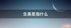 生美是指什么