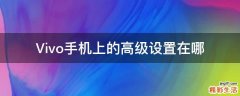 Vivo手机上的高级设置在哪