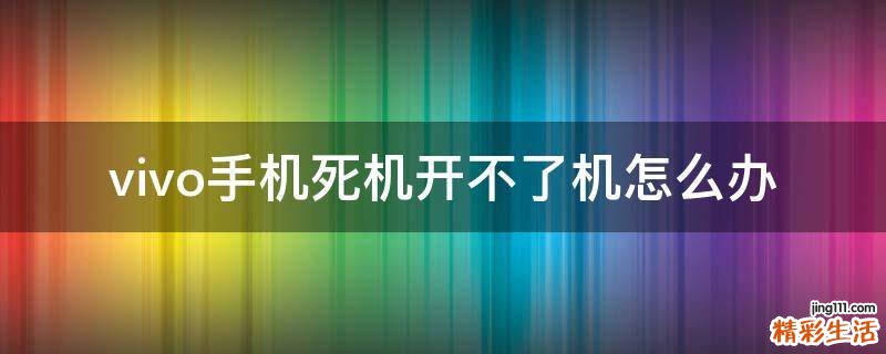 vivo手机死机开不了机怎么办