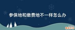 参保地和缴费地不一样怎么办