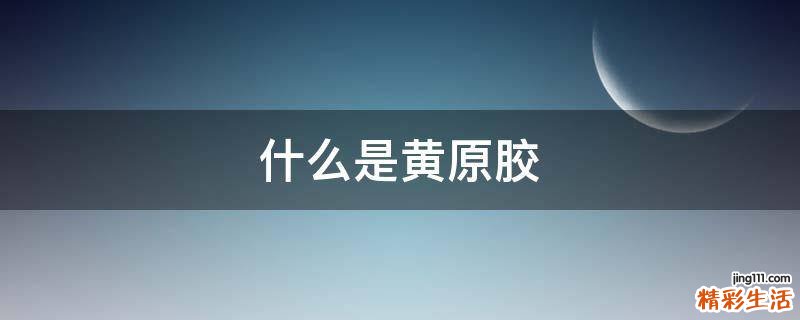 什么是黄原胶