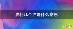 油耗几个油是什么意思