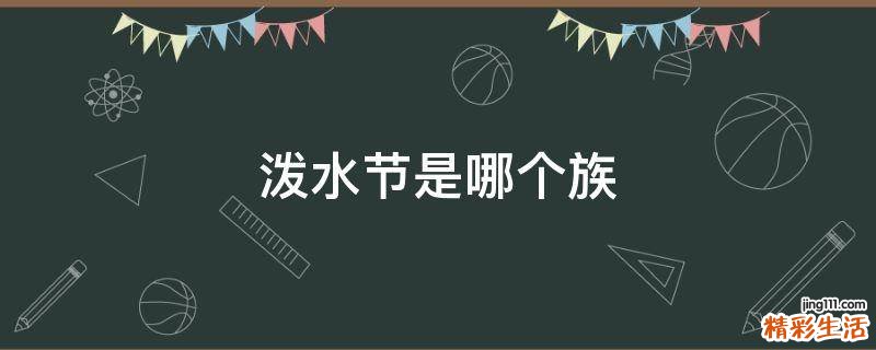 泼水节是哪个族